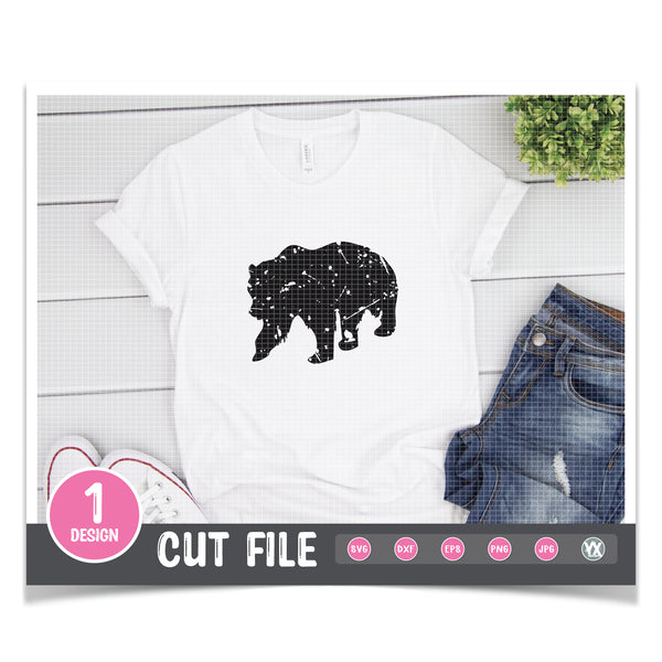 Grunge Bear SVG