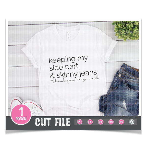 Side Part & Skinny Jeans SVG