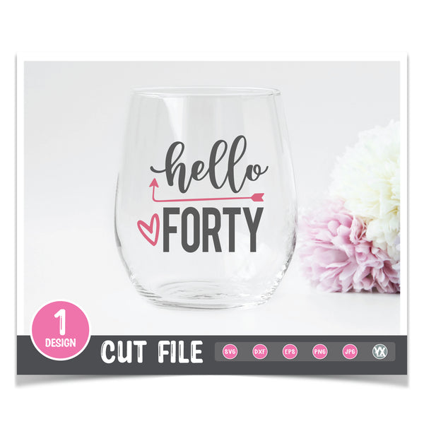 Hello Forty SVG